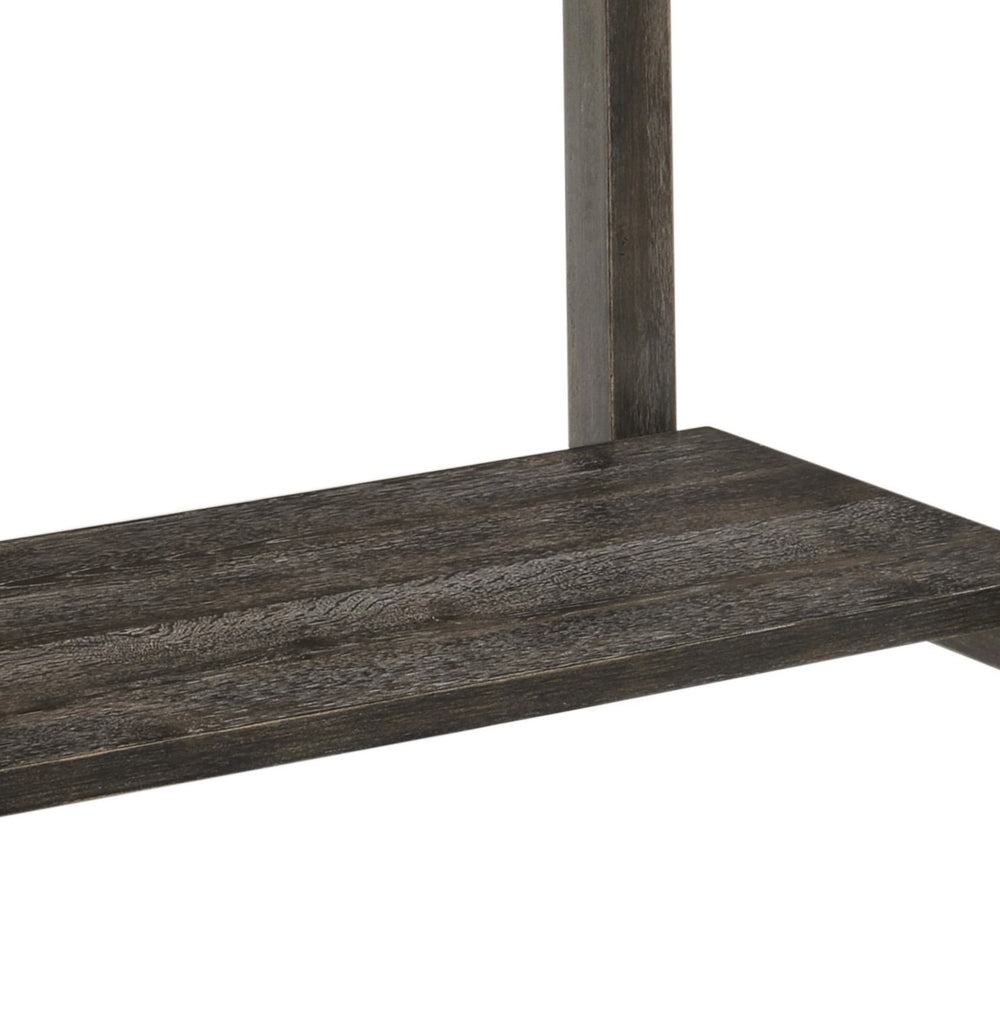 English Elm Contemporary Sleek Rectangular Dining Table 71"W x 36"D x 30"H — Modern Sturdy Wood Centerpiece Gray,Tan 33.5 L x 63.5 W x 7 H B2741P336521