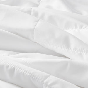 English Elm Down Breathable Nylon-Jersey Down Alternative Blanket — Cool, Silky, Wrinkle-Resistant Microfiber, Noiseless Quilted Twin White 15.75 L x 12.99 W x 4.53 H B035P266700