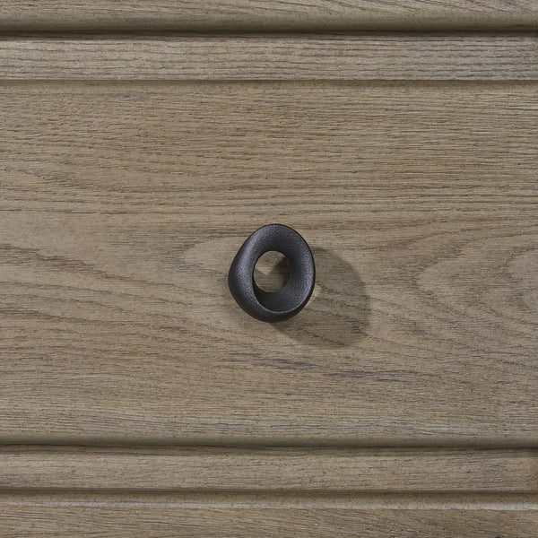 English Elm Dresser English Knotty Oak Solid Wood+MDF Veneer, Self-Closing Drawers, Felt & Cedar Lined Storage B2699P409546