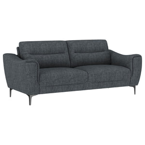 English Elm Oberle Tufted Sofa and Loveseat Set with Pocket Coil Seats for Modern Living Rooms B062S01617