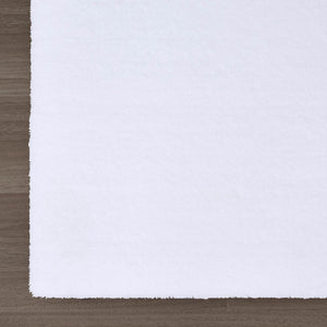 JLA Home Madison Park Signature - Bath Plush High-Pile Rug with Quick-Dry Technology, Non-Skid Backing, OEKO-TEX Certified Comfort White MPS72-164