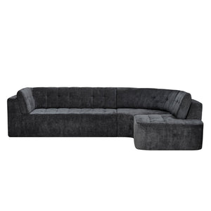 English Elm 119'' Curved L-shaped Sectional with Button Tufting and Pocket Spring Seating N760S0000048E