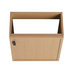 English Elm 18.5" Stylish Wall-Mounted Bathroom Vanity With Durable Resin Sink, Soft-Close Door, Space-Saving Design W1972P362138