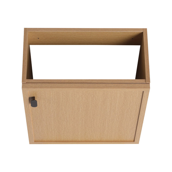 English Elm 18.5" Stylish Wall-Mounted Bathroom Vanity With Durable Resin Sink, Soft-Close Door, Space-Saving Design W1972P362138