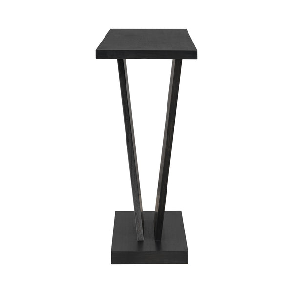 English Elm Christopher Knight Home® - Mirod Acacia Veneer Console Table with V-Base Pedestal, Slim Rectangular Design, 220 lb Capacity Black N760P237962B