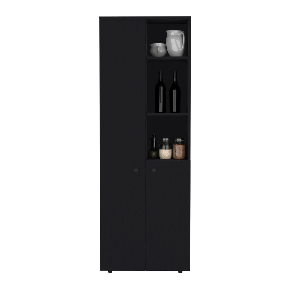 English Elm Riner 67" Tall 5-Tier Engineered Wood Storage Cabinet with 2 Doors, 8 Shelves & Slim Modern Design B097P199735