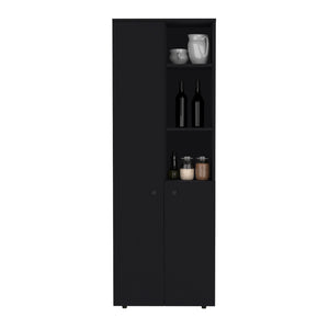 English Elm Riner 67" Tall 5-Tier Engineered Wood Storage Cabinet with 2 Doors, 8 Shelves & Slim Modern Design B097P199735