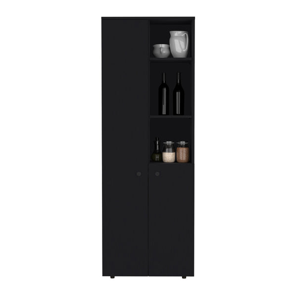 English Elm Riner 67" Tall 5-Tier Engineered Wood Storage Cabinet with 2 Doors, 8 Shelves & Slim Modern Design B097P199735