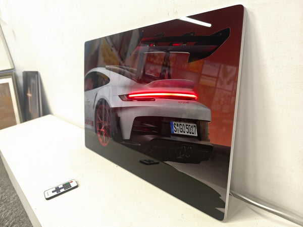 English Elm 24X16 Inches Sports Car Led Wall Art – Illuminated Acrylic Picture With Remote For Modern Decor T3976P383255