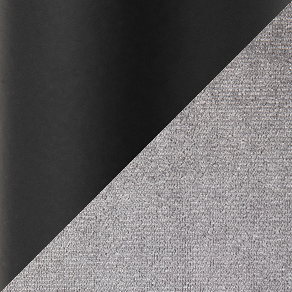 English Elm Clara-Marcel 5-Piece Contemporary Dining Set – Black Metal Table, Clear Tempered Glass Top & Silver Velvet Chairs B202S01480