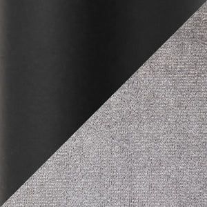 English Elm Clara-Marcel 5-Piece Contemporary Dining Set – Black Metal Table, Clear Tempered Glass Top & Silver Velvet Chairs B202S01480