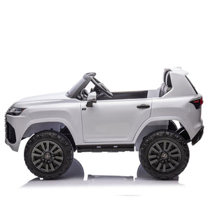 English Elm Licensed Lexus Lx600 24v Two Seater Kids Ride on Suv with Remote and Suspension White W1578P339060