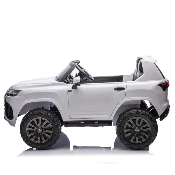 English Elm Licensed Lexus Lx600 24v Two Seater Kids Ride on Suv with Remote and Suspension White W1578P339060