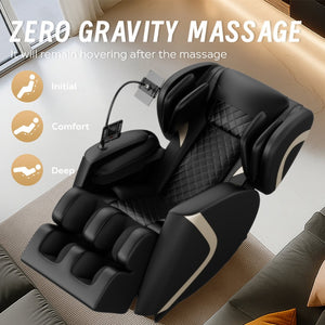 English Elm 2026 Zero Gravity Massage Recliner with Full Body Airbag Heat and L Track Therapy W1875P479537