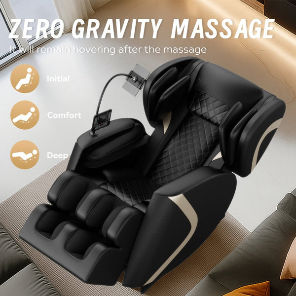 English Elm 2026 Zero Gravity Massage Recliner with Full Body Airbag Heat and L Track Therapy W1875P479537