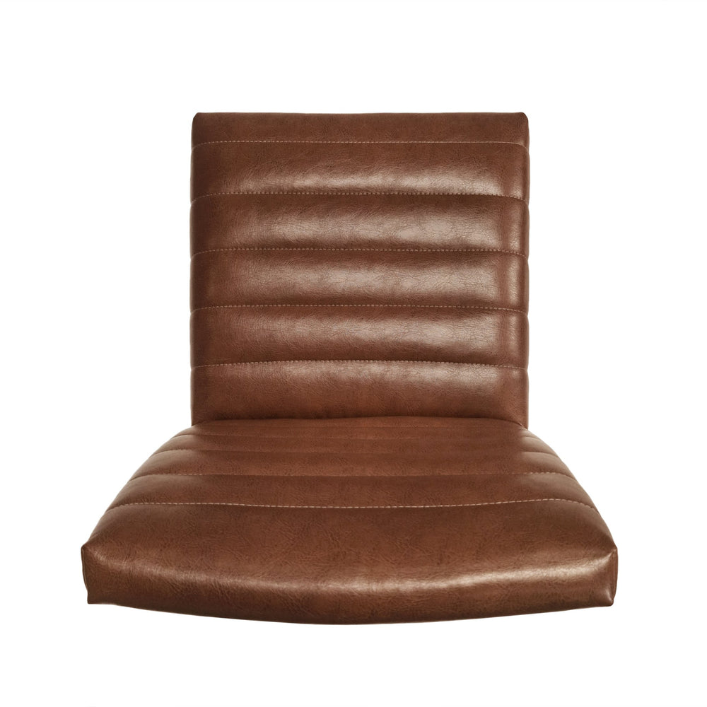 English Elm Christopher Knight Home® - 5-Pieces Upholstered Dining Set with Rubberwood Frame — Mid-Century Modern Fabric Chairs & Table 59" Black + Dark Walnut,Brown,Cognac 73471.00PUCOGN_4_N768P247991W