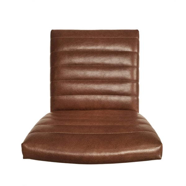 English Elm Christopher Knight Home® - 5-Pieces Upholstered Dining Set with Rubberwood Frame — Mid-Century Modern Fabric Chairs & Table 59" Black + Dark Walnut,Brown,Cognac 73471.00PUCOGN_4_N768P247991W