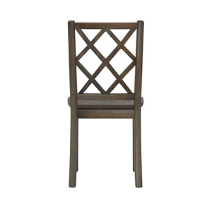 English Elm Wallace & Bay - Brown Transitional 5-Piece Dining Table Set in Bitters Brown Engineered Wood, Easy-Care Style, 48" Table B2709P212263