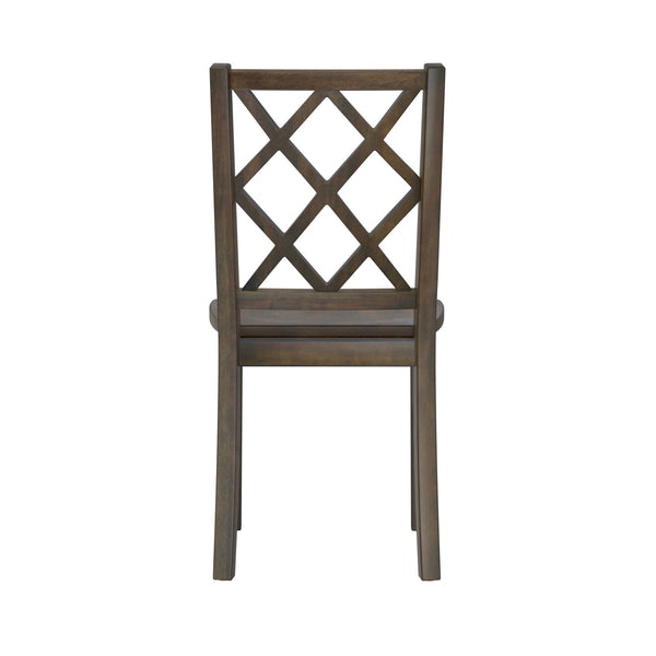 English Elm Wallace & Bay - Brown Transitional 5-Piece Dining Table Set in Bitters Brown Engineered Wood, Easy-Care Style, 48" Table B2709P212263