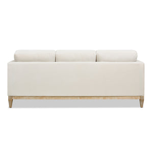 English Elm Jennifer Taylor Home - Knox 84" French Beige Performance Velvet Sofa - Modern Farmhouse Style, Family-Friendly Comfort B2719P238335