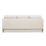 English Elm Knox 84" Modern Farmhouse Sofa, French Beige Performance Velvet