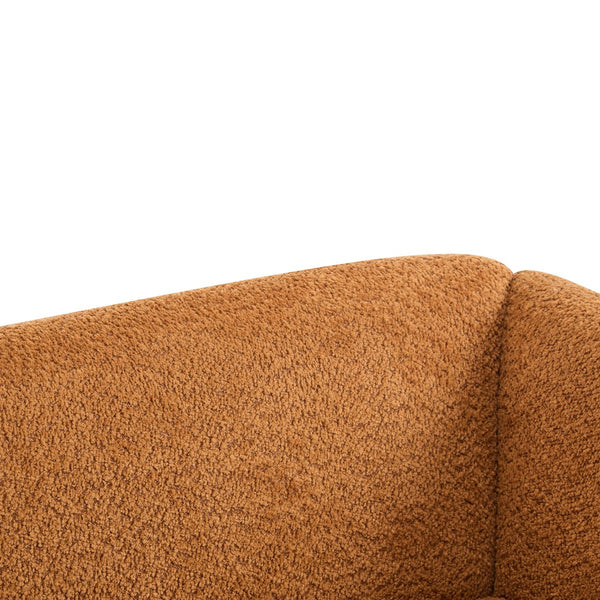 English Elm Christopher Knight Home® - 82Inches Caramel Boucle Sherpa Sofa - Plush Comfort, Modern Design, Cozy Living Room Essential N771P205090W_N771P205091W
