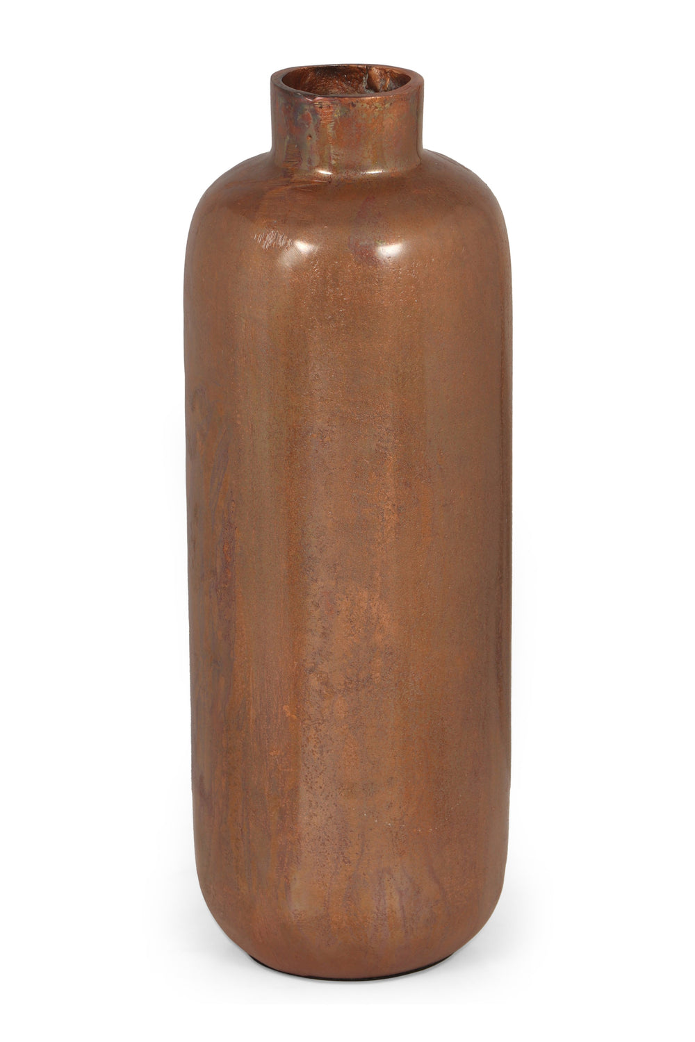 English Elm Christopher Knight Home® - Bottle Copper Aluminium Vase – Sleek Decorative Bottle Vase 16.5x7.5 cm Modern Metallic Centerpiece (Copper) 71674.00