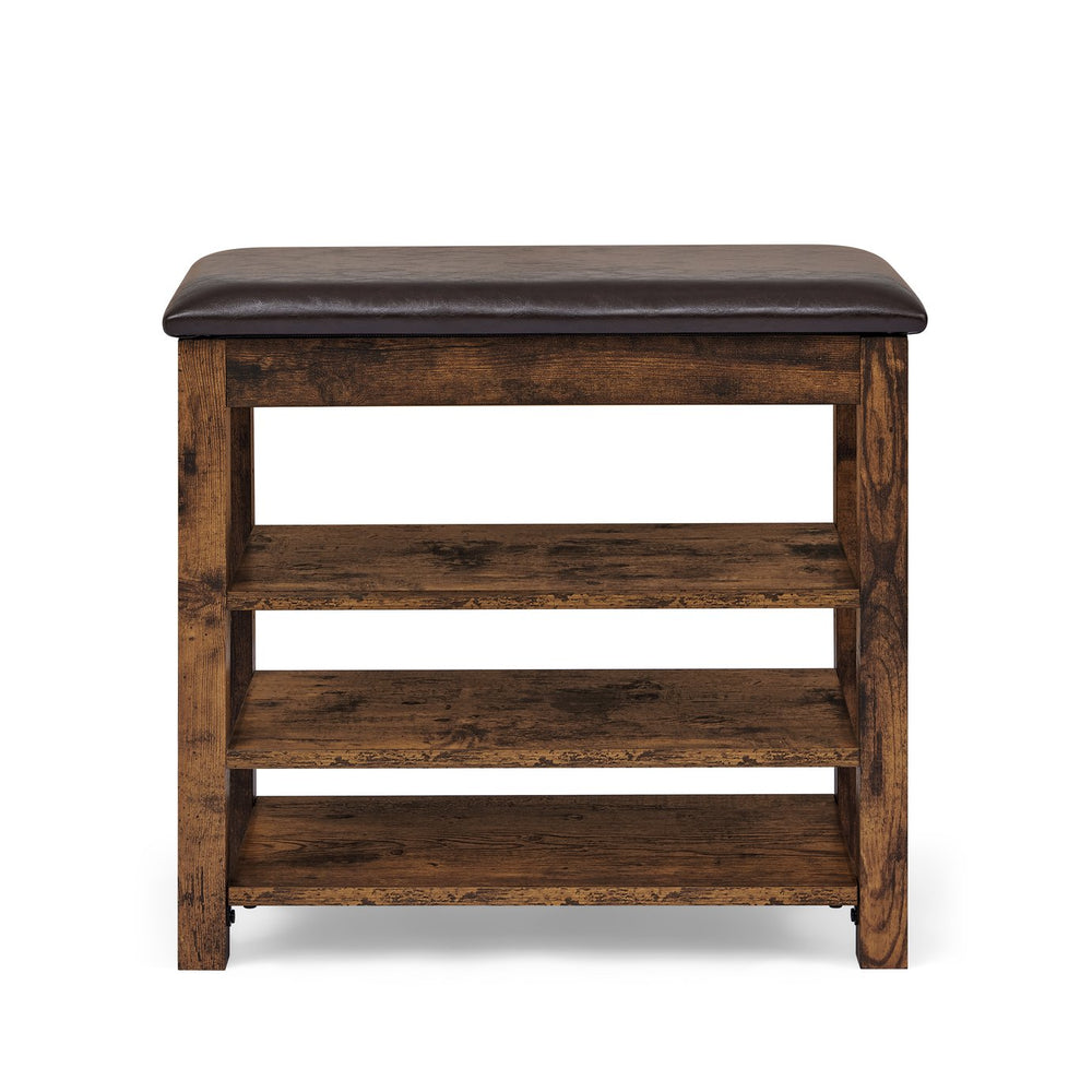 English Elm A Height-Adjustable Shoe-Changing Bench With Vintage Charcoal Finish And Hidden Storage Solution W487P289974