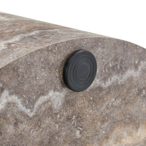 English Elm Cave Stone Patterned Mdf Round Coffee Table for Minimalist Industrial Living Rooms W1151P460954