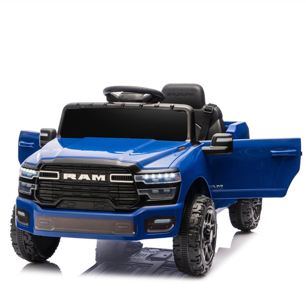 English Elm Licensed Dodge Ram 3500 Kids Electric Ride on Truck with Remote Suspension Bluetooth W1578P346249