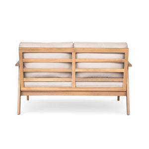 English Elm Outdoor Acacia Hardwood Rope Weave Sectional Set for Patio Garden Balcony Living N757S408833B