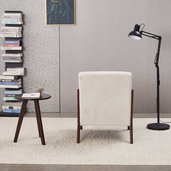 English Elm Mid-Century Modern Accent Chair & Coffee Table Set - Vintage Luxury For Stylish Living Spaces! W2989P362830