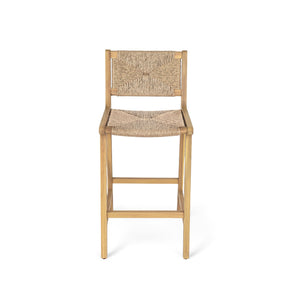 English Elm Christopher Knight Home® - Acacia Wood Outdoor Armless Barstool Set Of 2 - Light Teak Finish For Stylish Patio Seating N772P265278L