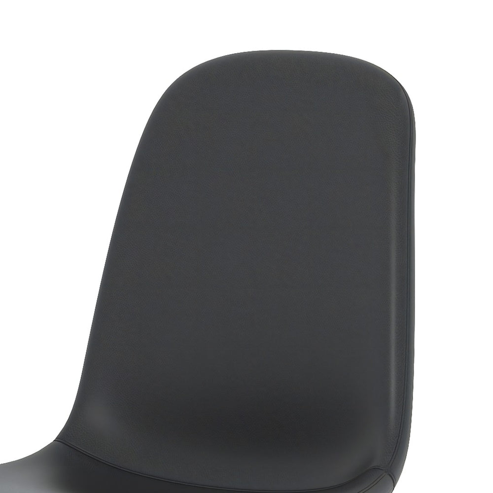 English Elm Table And Chair Set - Modern 71" White Grain Dining Table With Storage & 6 Black Pu Upholstered Chairs W1151S04265-GIGA