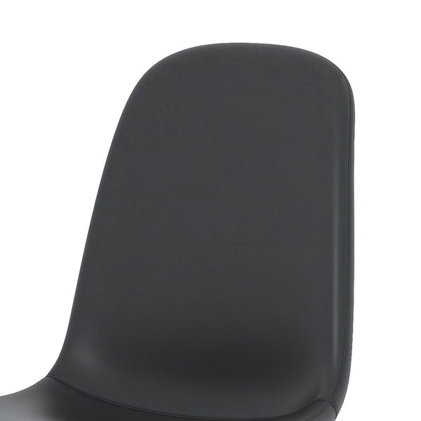 English Elm Table And Chair Set - Modern 71" White Grain Dining Table With Storage & 6 Black Pu Upholstered Chairs W1151S04265-GIGA