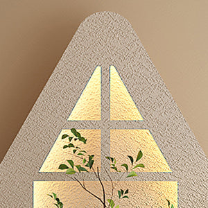 English Elm Adjustable 3D Sandstone Wall Art With Led Lights, Rabbit Figurine & Hydroponic Glass Vase For Home Decor W2700P313032
