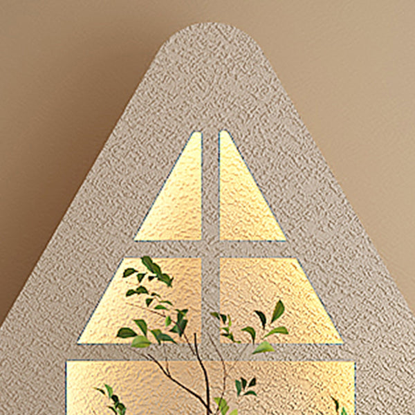 English Elm Adjustable 3D Sandstone Wall Art With Led Lights, Rabbit Figurine & Hydroponic Glass Vase For Home Decor W2700P313032