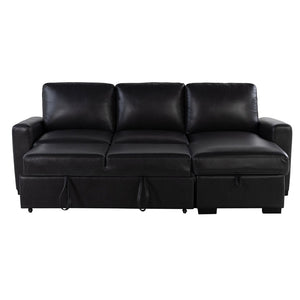 English Elm Montero Sleeper Sectional with Storage Chaise Drop Down Table and Usb Ports B201S00463