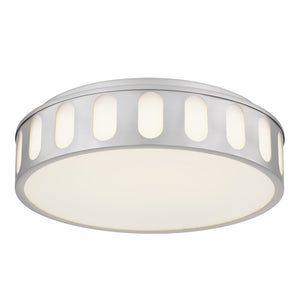 English Elm 15.15-in Warm Brass Dimmable Led Flush Mount for Bedroom Hallway or Entryway Brushed Nickel B370P394548