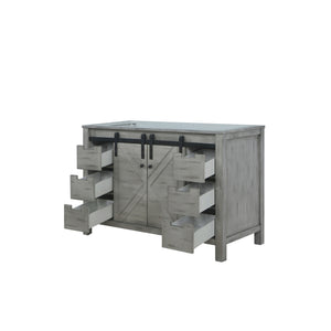 English Elm Ash Grey Bath Vanity 48" W X 22" D – Contemporary Design With Soft-Close Drawers & Ample Storage Space B2731P260991