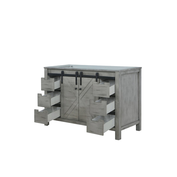 English Elm Ash Grey Bath Vanity 48" W X 22" D – Contemporary Design With Soft-Close Drawers & Ample Storage Space B2731P260991