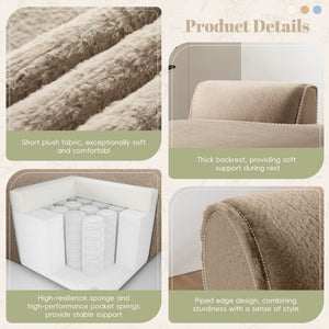 English Elm 72"Oversized 72" Oversized Modular Sofa Bed - Plush, No Assembly, Versatile Design For Living Room Comfort N723P272384D-GIGA