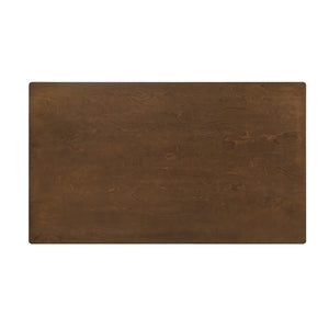 English Elm Contemporary Brown Rectangular Dining Table 55.5" x 31.5" Sturdy Wood Finish, Easy Assembly, Modern Kitchen Table B011P242836