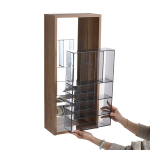 English Elm 12'' 12 Inch Wall Mounted Mirrored Bathroom Cabinet Plywood Build with Removable Organizer Insert W999P470290