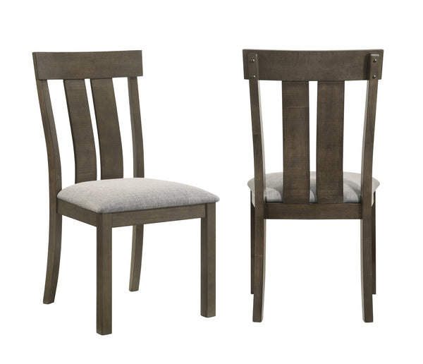 English Elm 6pc Dining Set with Marble-Look Rectangular Table Dark Base, Upholstered Chairs & Bench — Modern Luxe Dining Experience Brown 20.28 L x 39.57 W x 11.02 H B2741S00527