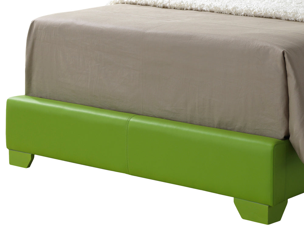 English Elm Aaron Apple Green Full Bed G1807-FB-UP – 47"H x 57"W x 81"D PU Faux Leather, Durable, Stylish Support B078P301588