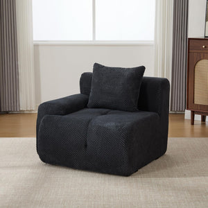 English Elm Loveseat Modular Floor Sectional Tufted Cloud Cushion Sofa for Small Living Spaces W5385P455456