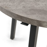 English Elm Table Top Only !!! Grey Round Dining Table