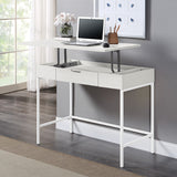 OSP Home Furnishings Contempo Sit-To-Stand Desk White Oak