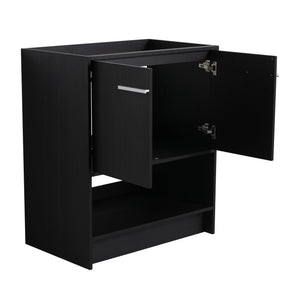 English Elm 30" Freestanding Bathroom Vanity With Soft Closing Doors & Integrated Ceramic Sink For Modern Spaces W1972S00018